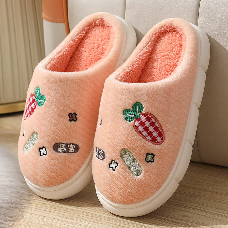 Wholesale Home Warm Non-slip Thick-soled Cotton Slippers