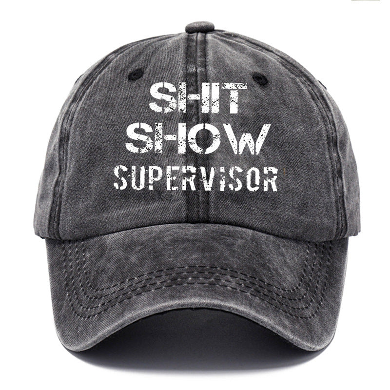 Wholesale Washed Cotton Printed Dad Hat Retro Baseball Cap