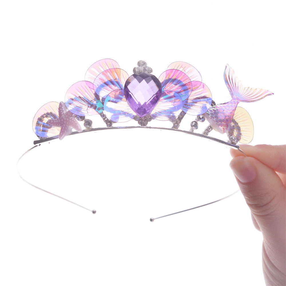 Wholesale Mermaid Rhinestone Comb Crown Hairpins and Headbands