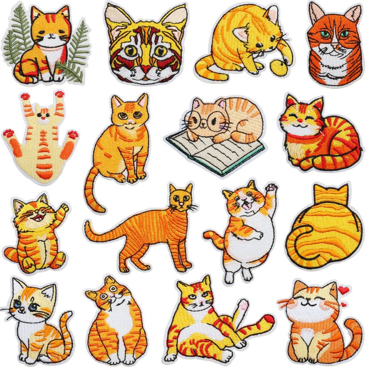 Wholesale Black Cat Series Embroidered Applique  DIY Patches