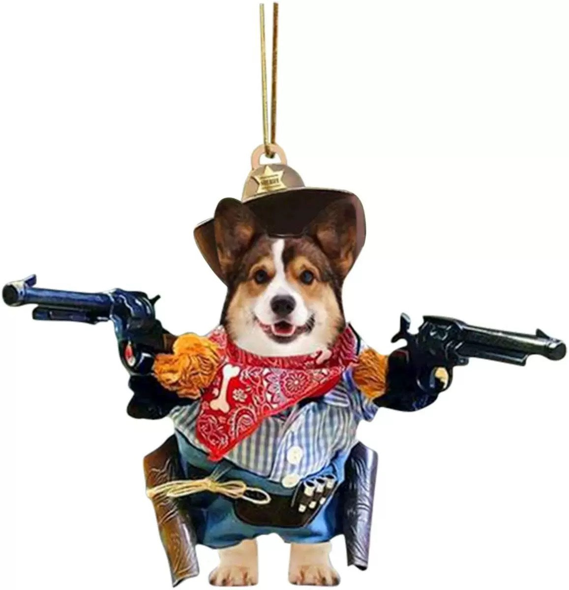 Wholesale Creative Gun Dog Acrylic Car Accessories