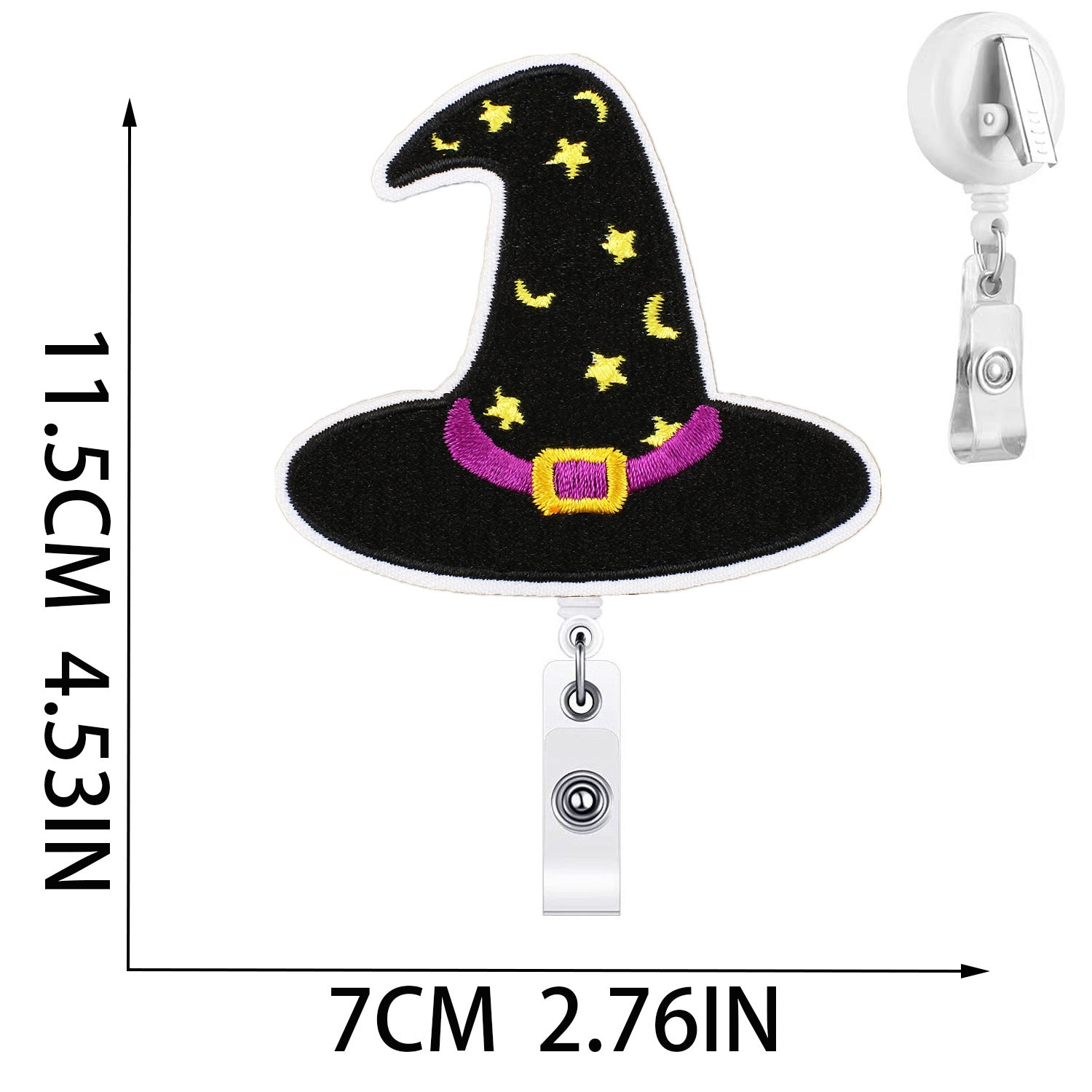 Wholesale  Witch Bat Embroidered Patches 10Pcs With Easy Pull Buckle Trendy Clothing Accessory Boutique Gift For Resale