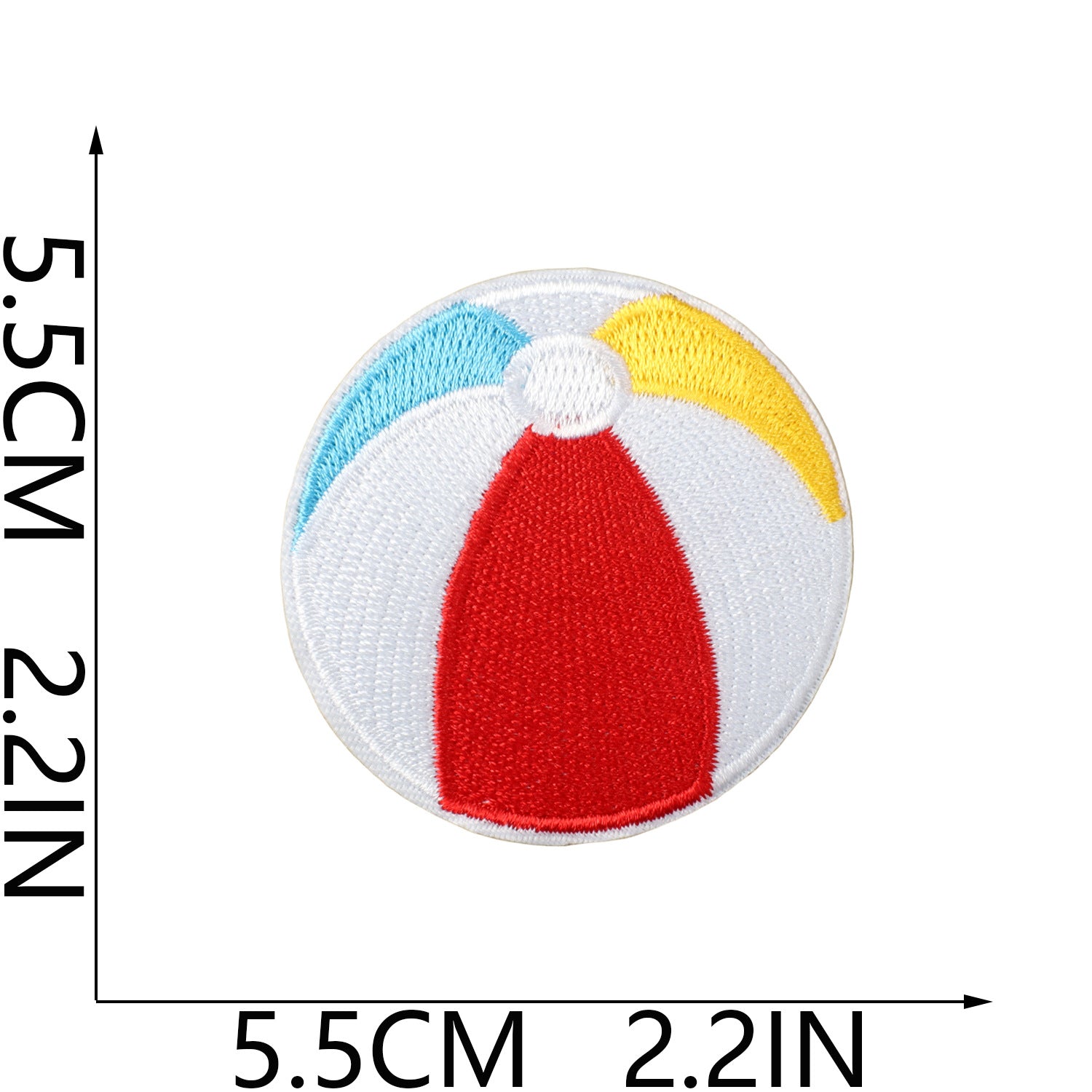 Wholesale Fashion Embroidery Patch Polyester Beach Ice Cream Applique For Clothing Bags And DIY Craft Projects