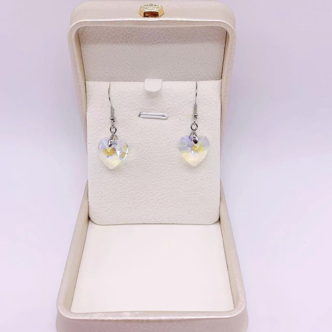 Wholesale Crystal Fashion Women's Ocean Star Heart Pendant Earrings