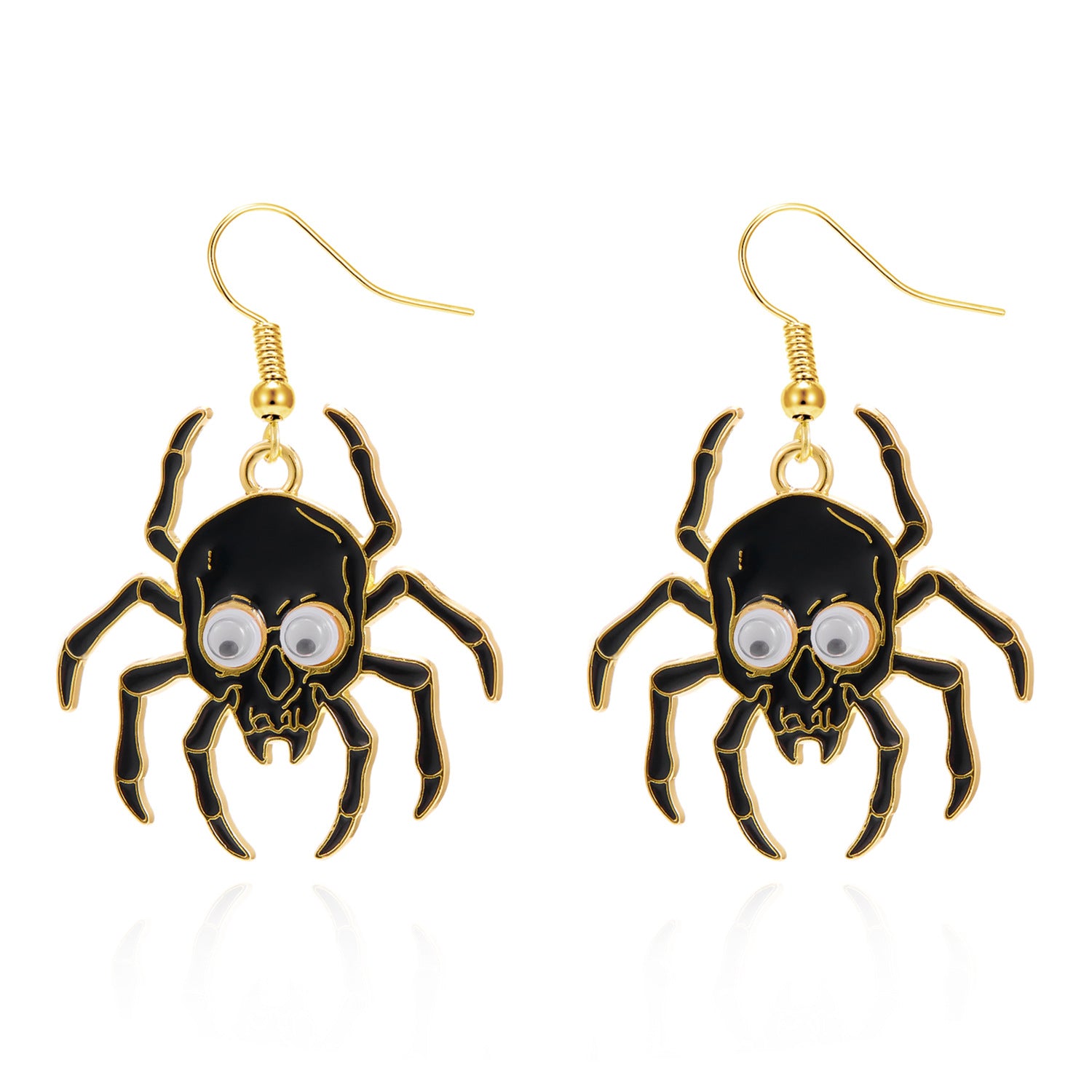Wholesale Dark Style Halloween Skull Spider Skeleton Pumpkin Earrings