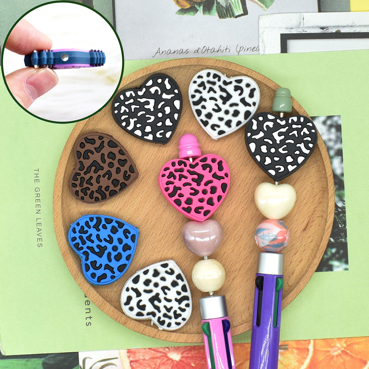 Wholesale Random 100pcs/pack  Valentine' s Day Colorful Love Beads