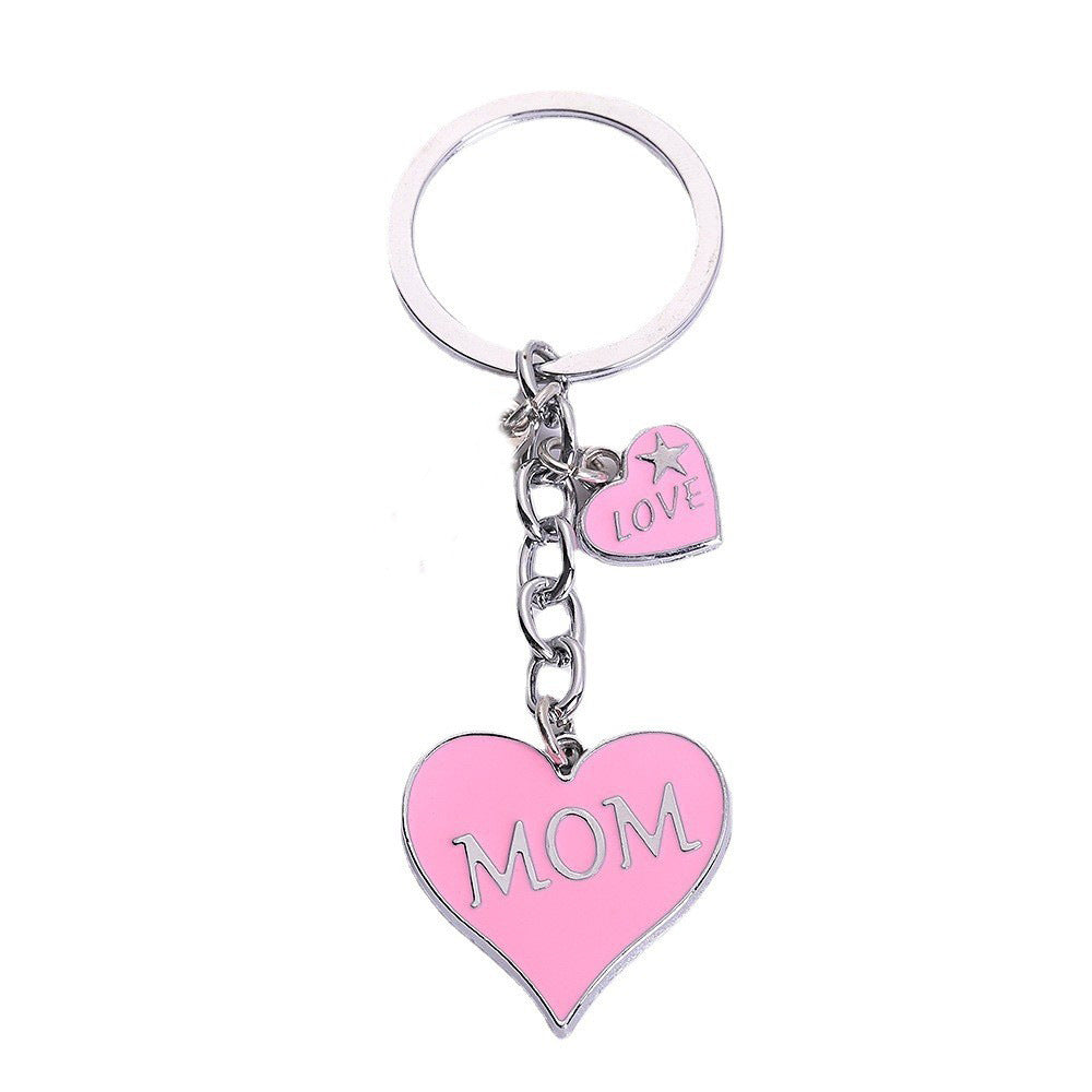 Wholesale Mother's Day Love Letter MOM Metal Keychain