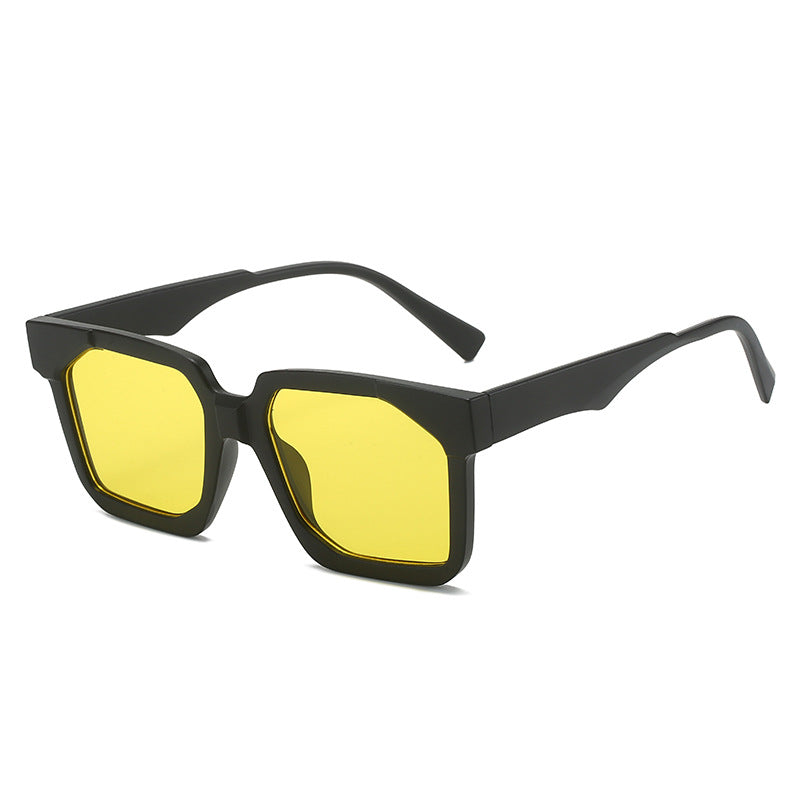 Wholesale Square Frame Simple PC Color Retro Sunglasses