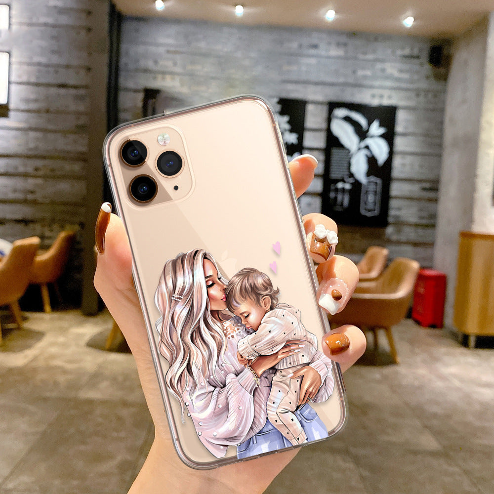 Wholesale Fashion Mom and Child Family TPU Phone Cases