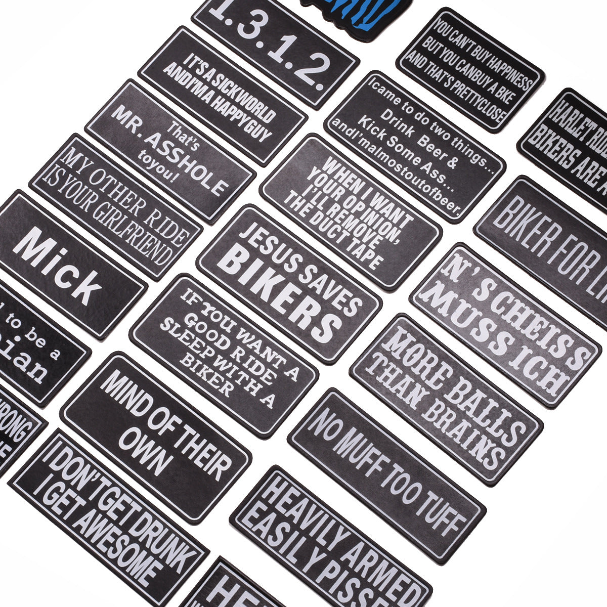 Wholesale Twill Fabric Patches 22 Styles Black White Alphabet Print Decorative Applique For Clothing Bags Hats Towels Resale