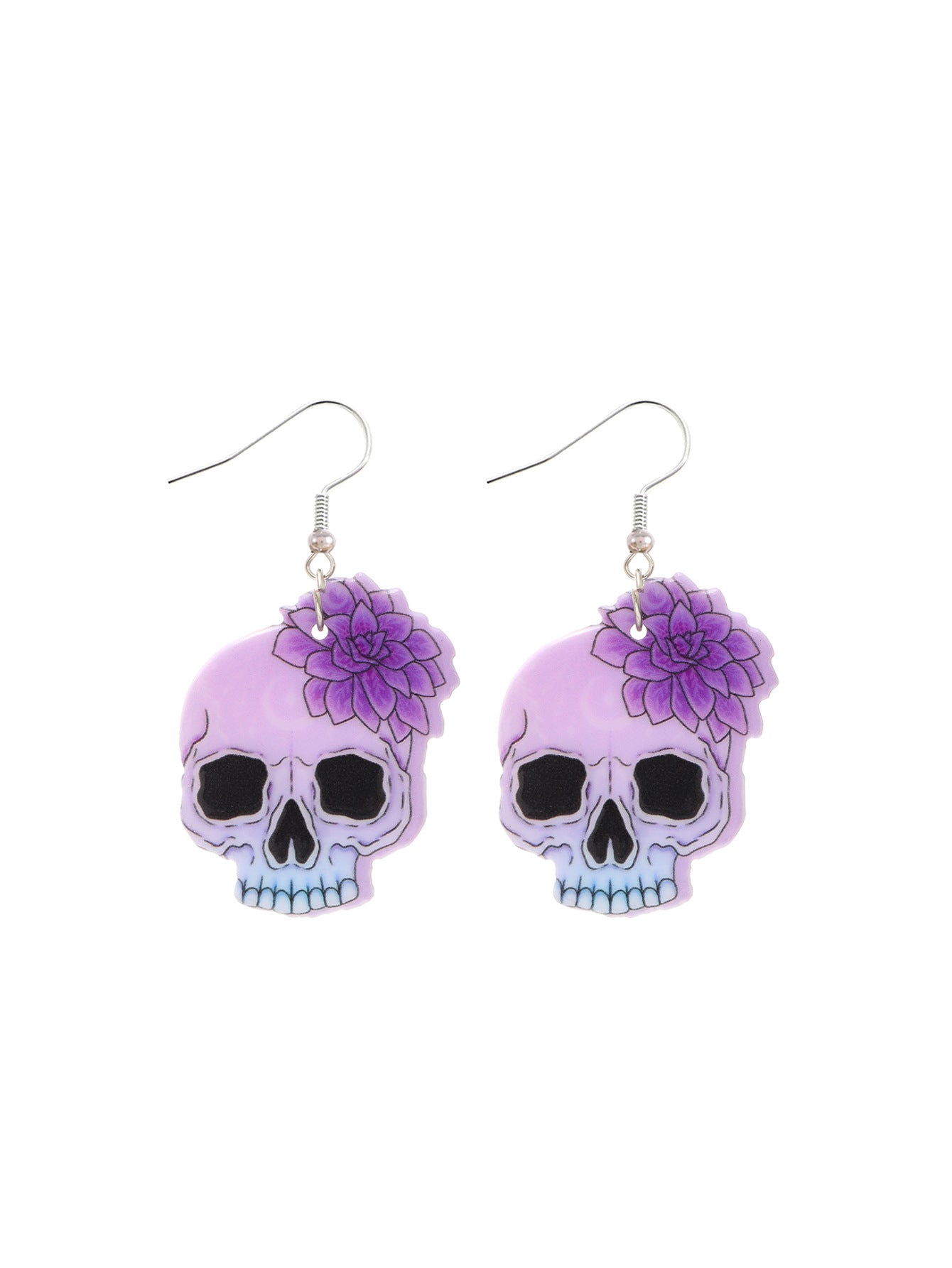 Wholesale Acrylic Devil Skeleton Color Kitten Earrings