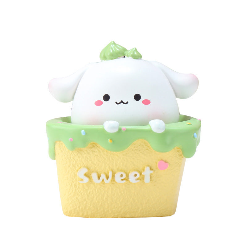 Wholesale of Piglet Shake Head Resin Doll Car Accessories