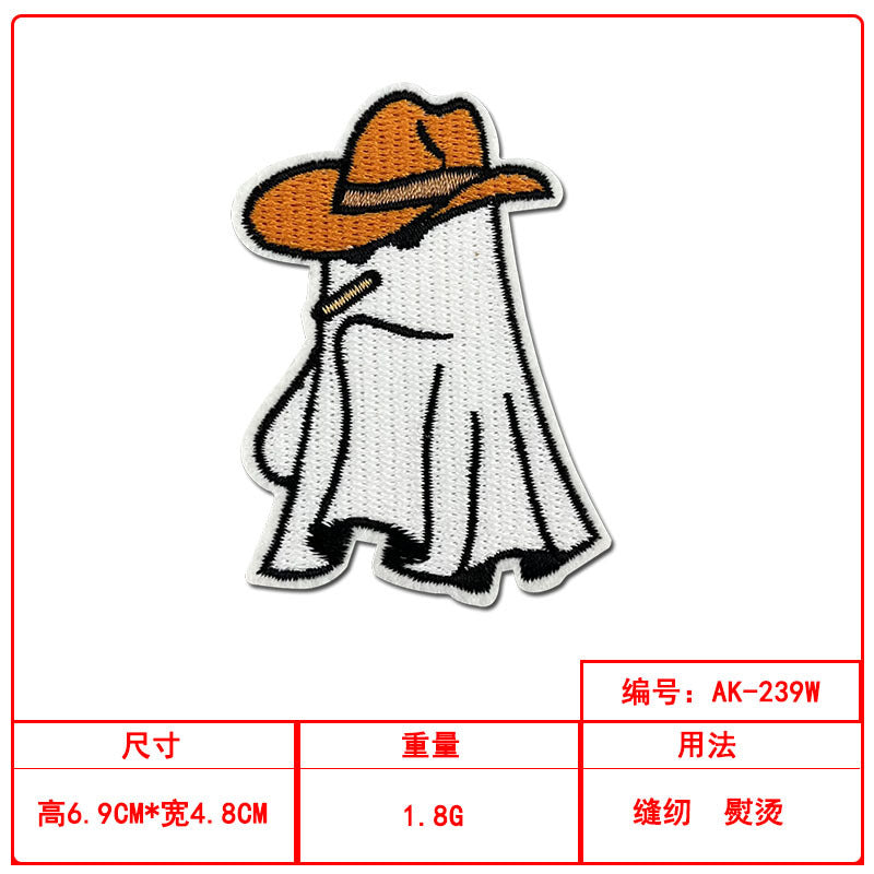 Wholesale Ghost Witch Embroidered Patch