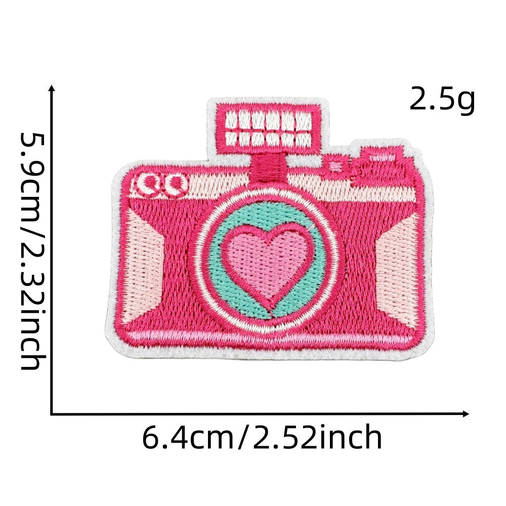 Wholesale Cartoon Princess Pink Cloth Patch Badge Fashion DIY Decorative Accessory For Clothing Bags Gifts Resale