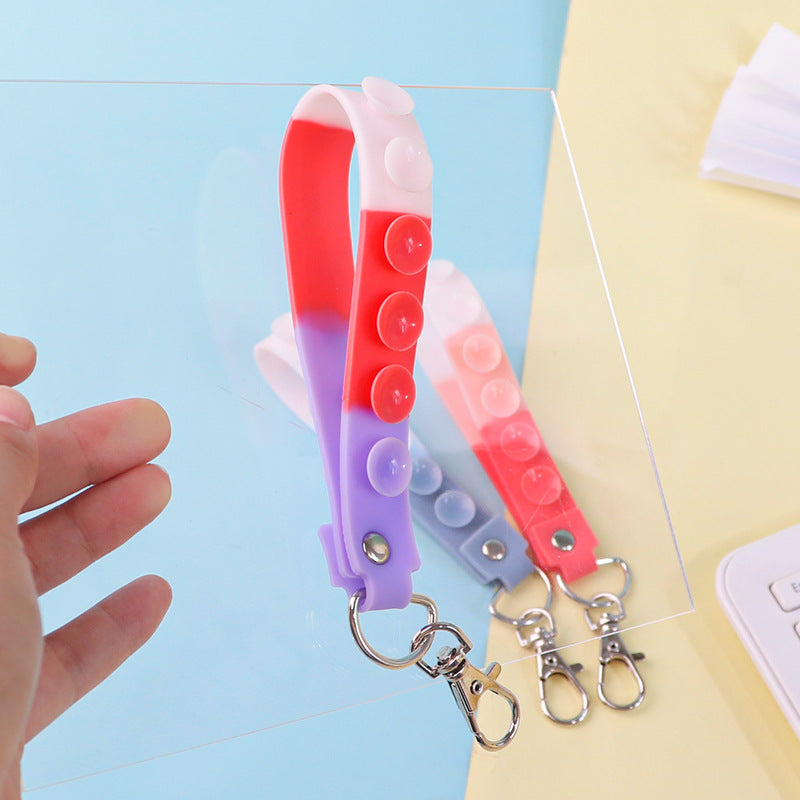 Wholesale 10PCS Silicone Suction Cup Keychain