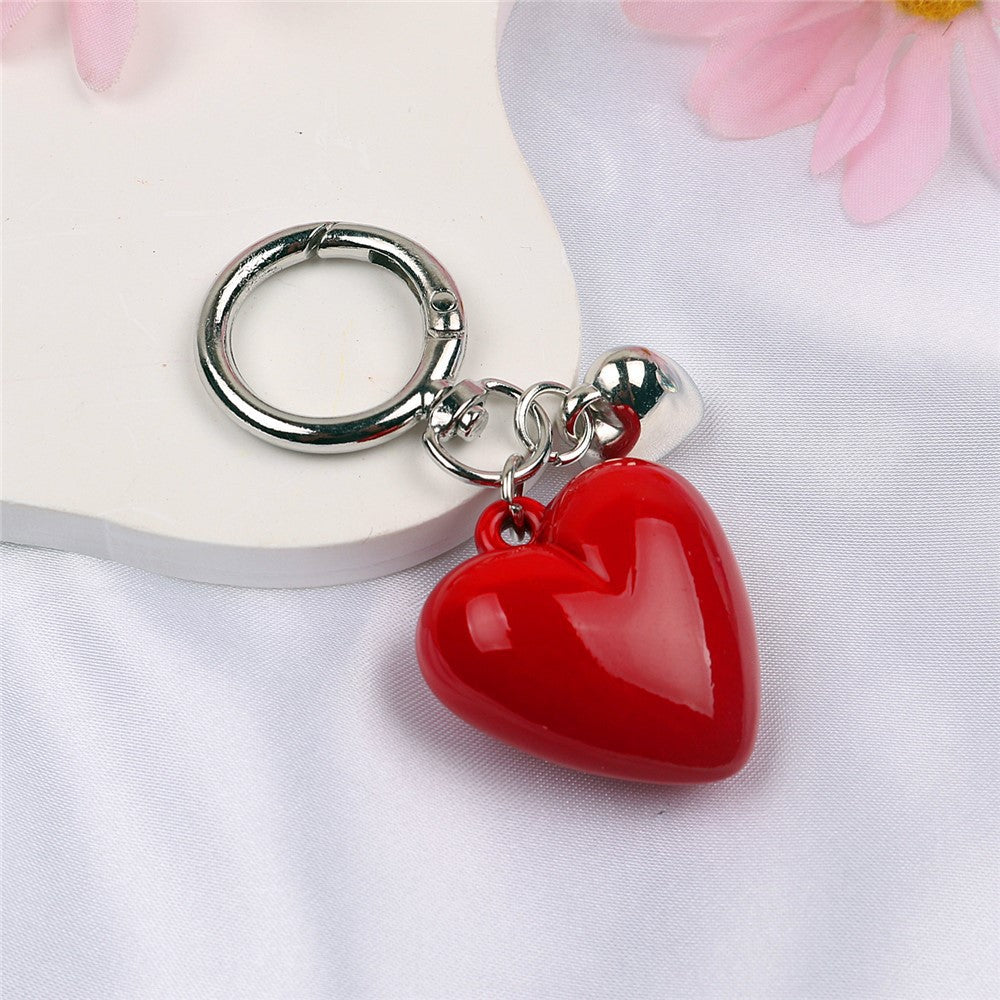 Wholesale Candy-Colored Heart KeychainMobile Phone Chain