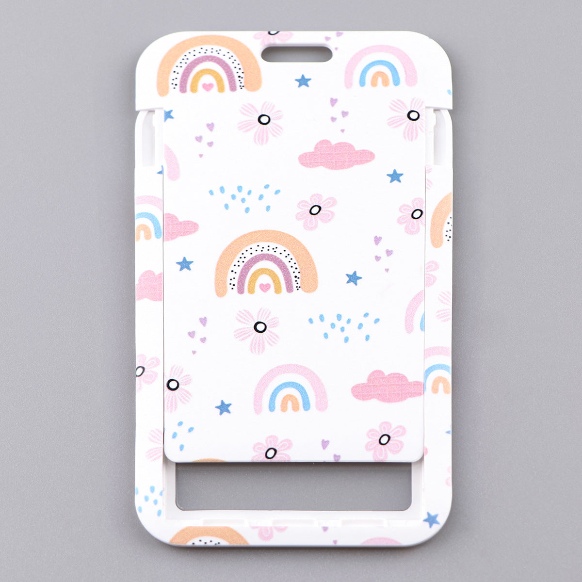 Wholesale Rainbow Card Holder Ribbon Polyester Cell Phone Lanyard Keychain