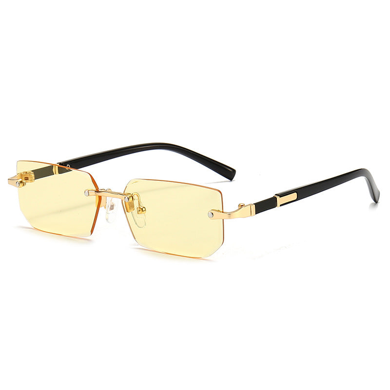 Wholesale Frameless Jelly Colored PC Sunglasses