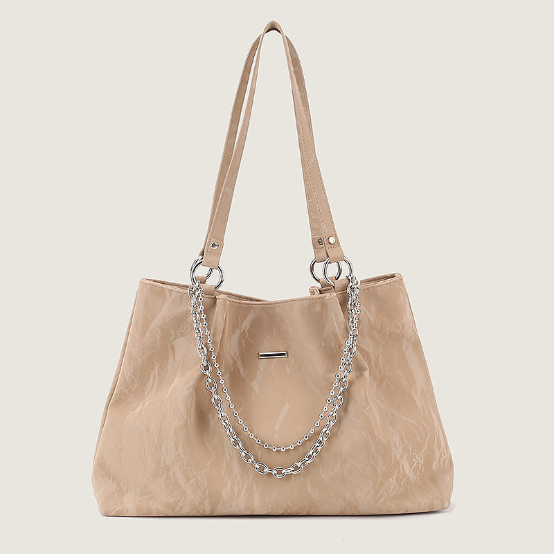 Wholesale 2023 Autumn and Winter PU Shoulder Large Capacity Bag