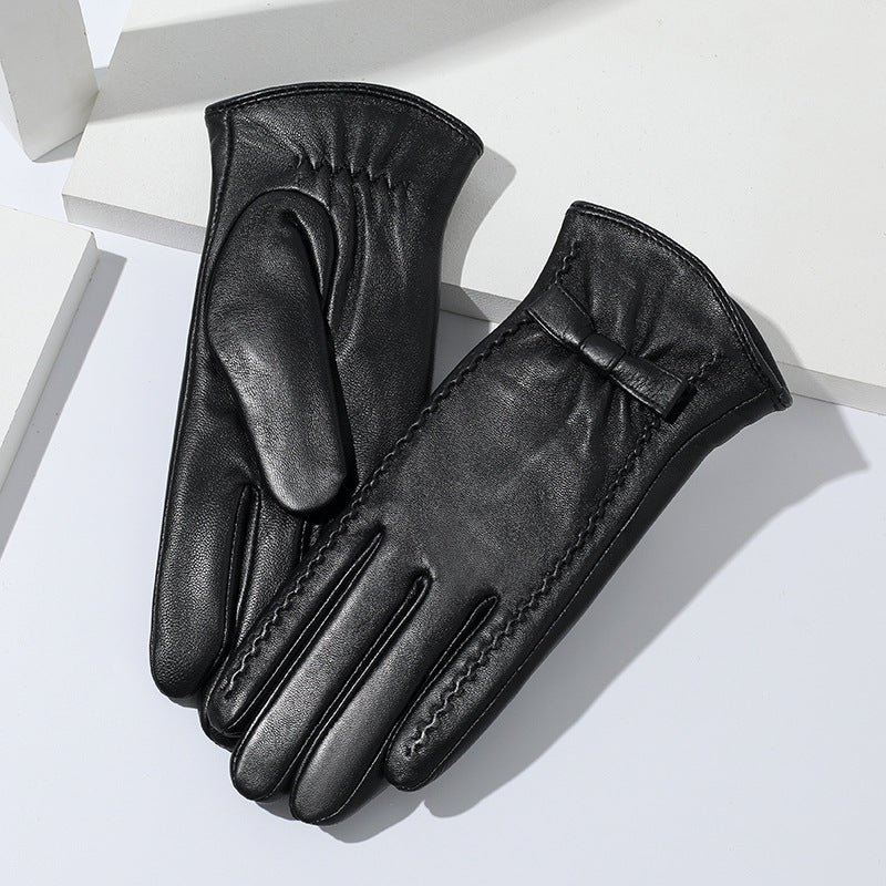 Wholesale Autumn and Winter Women's Windproof and Warm Sheepskin Glove