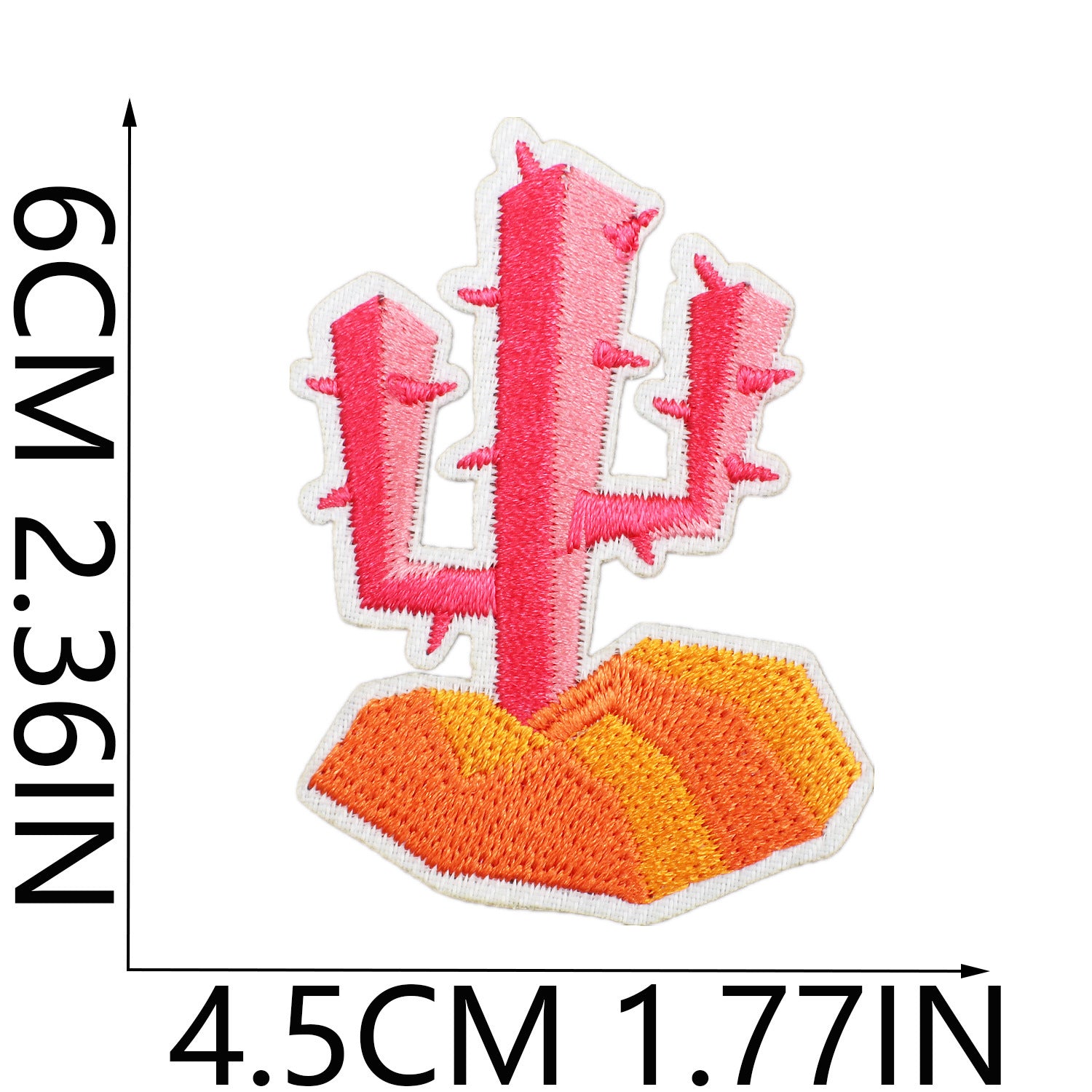 Wholesale Western Cowboy Iron On Embroidery Patch Cactus Cow Head Design Polyester Thread Decorative Clothing Accessory Boutique Gift