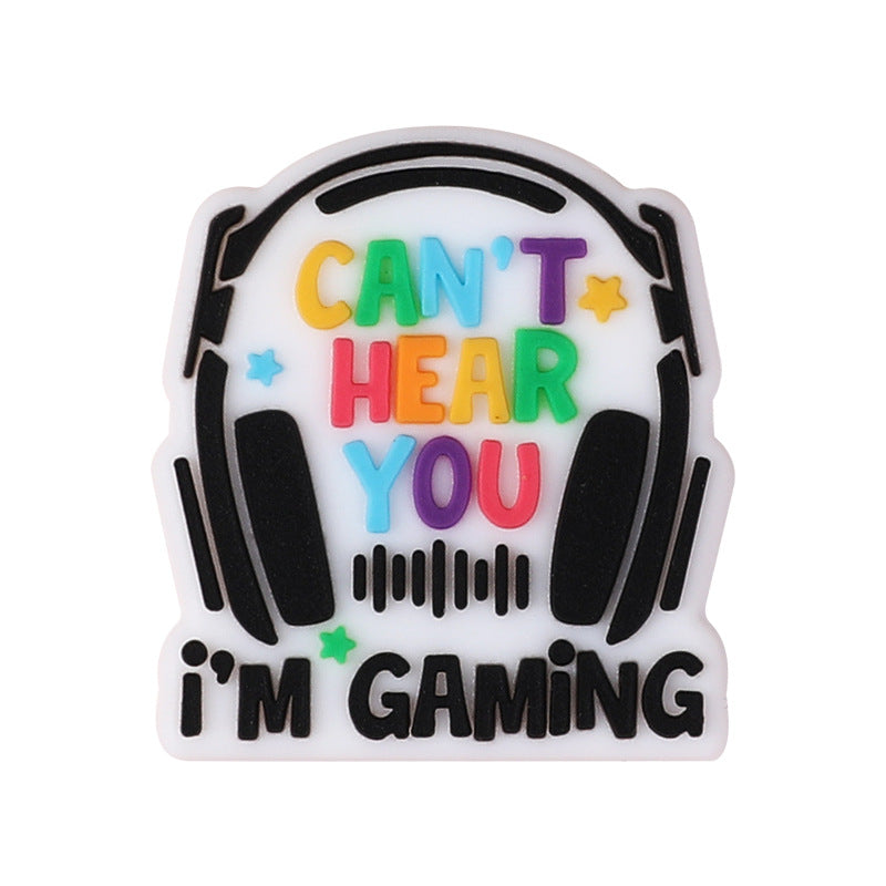 20pcs/pack Music Series Silicone Beads Loose Beads DIY Jewelry