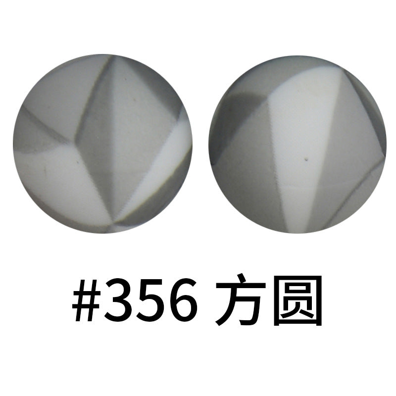 Wholesale 50pcs 16mm Print Silicone Beads Colorful Silicone Water Transfer Beads