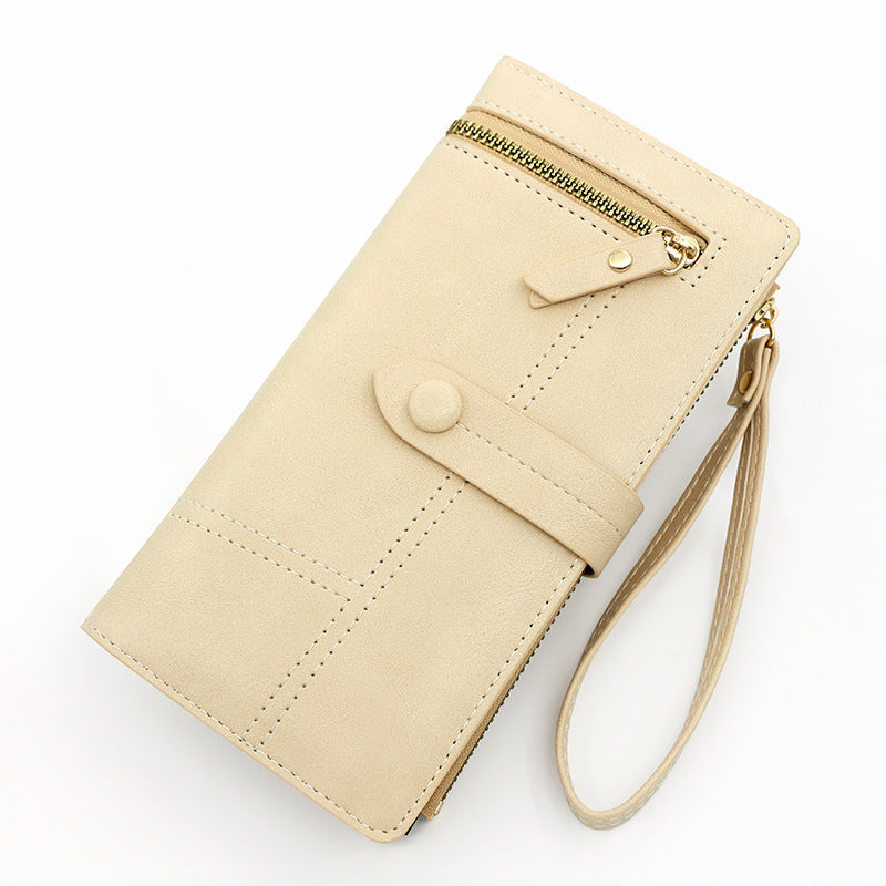 Wholesale PU Long Multi Card Zipper Wallet