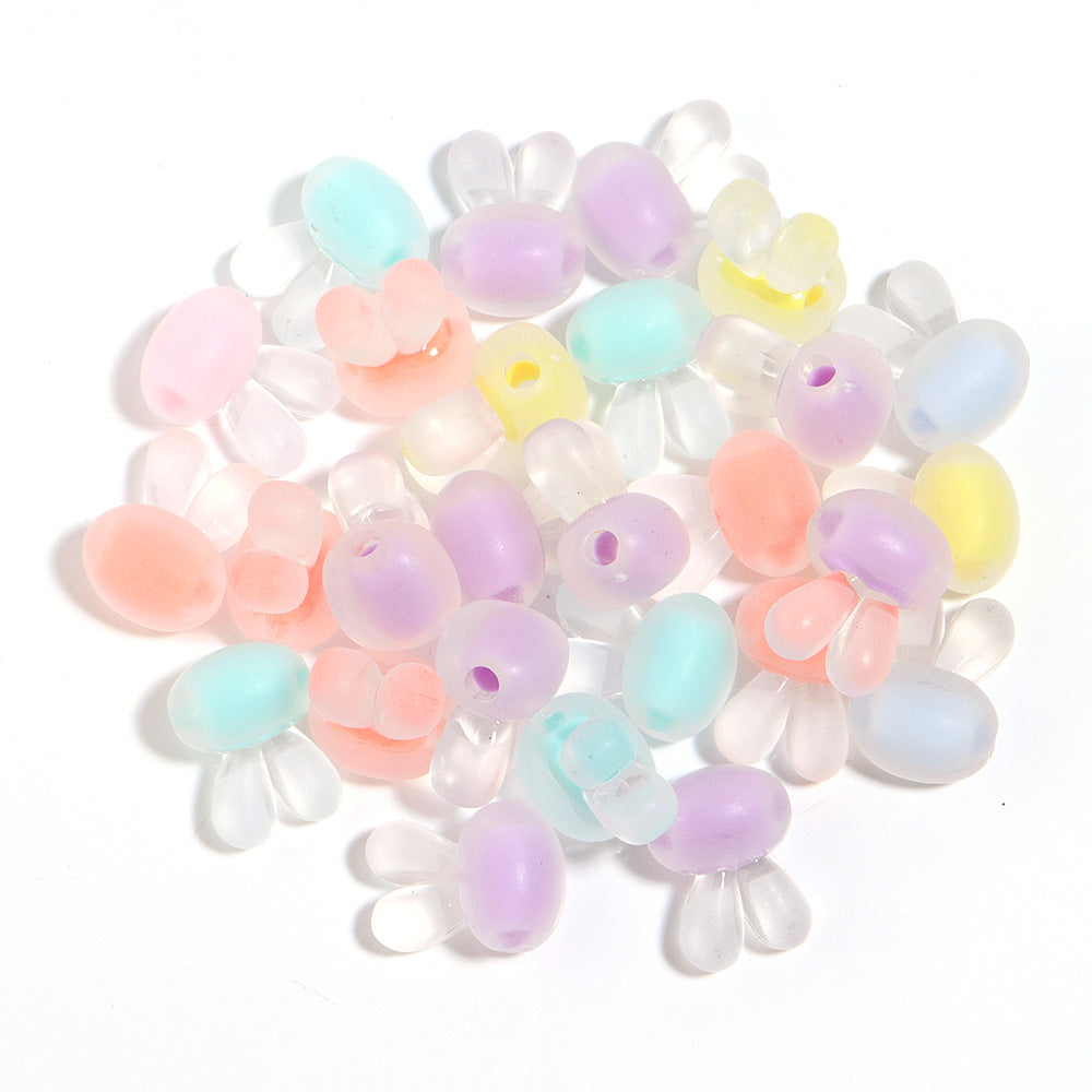 Wholesale Acrylic Transparent Candy Colored Flower Beads