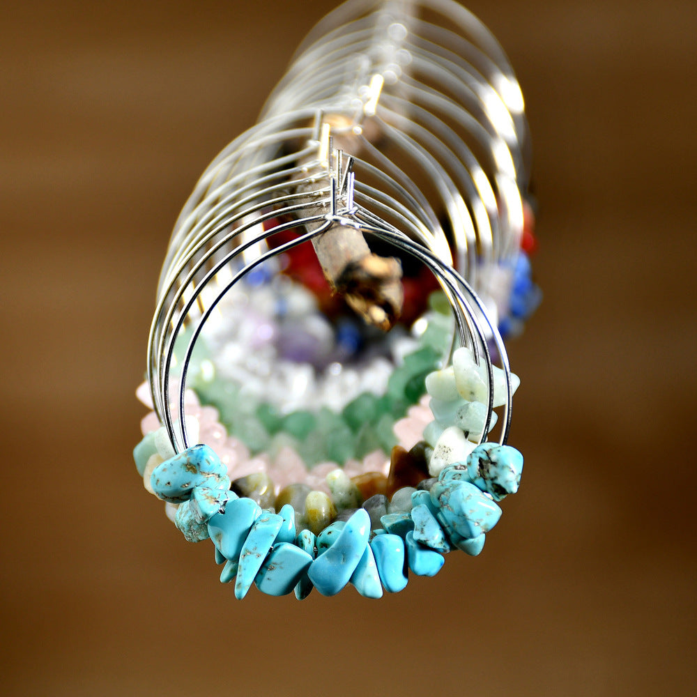 Wholesale personality big circle earrings silver earrings