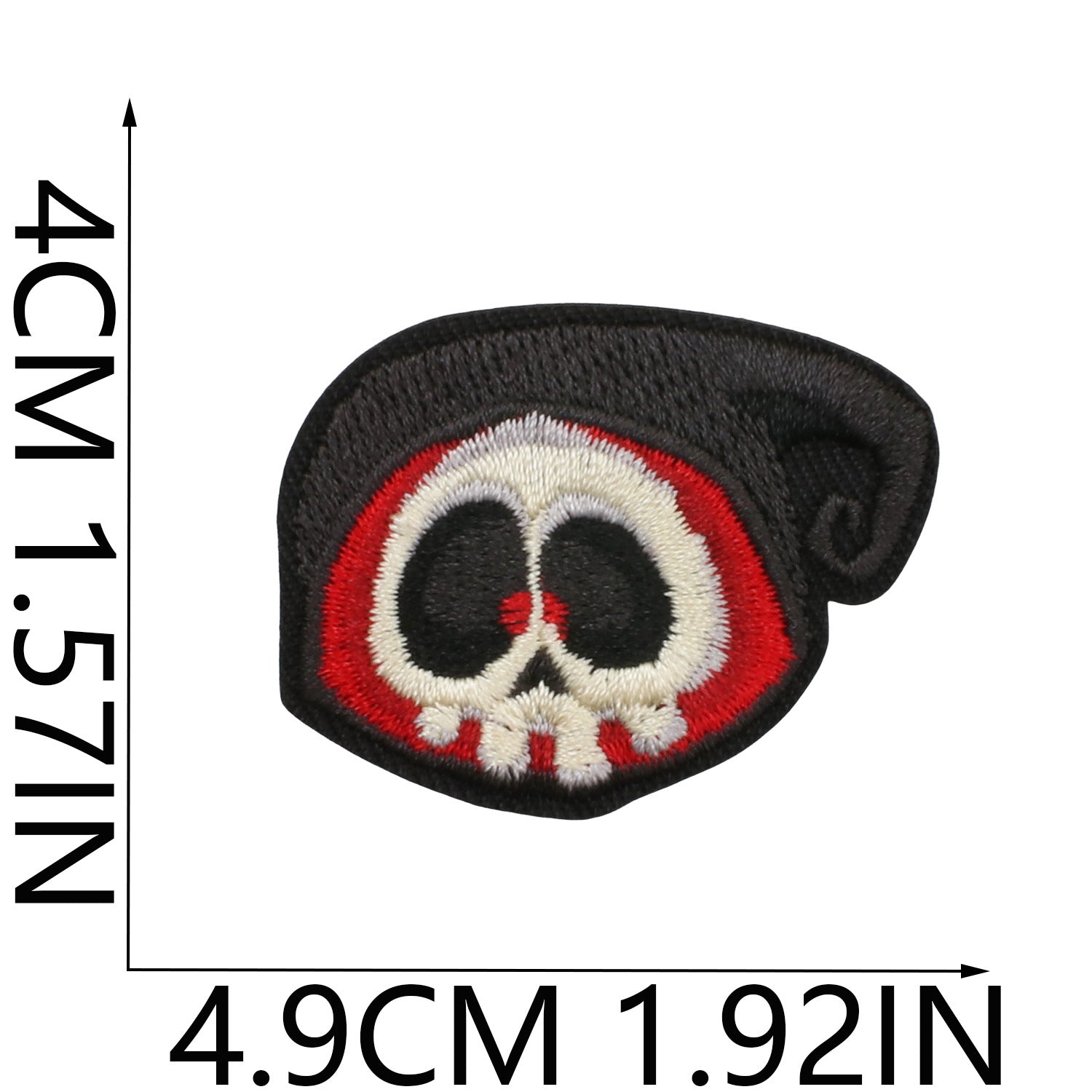 Wholesale   Web Ghost Embroidered Iron On Patches Polyester Thread Sheet For ets Backpacks