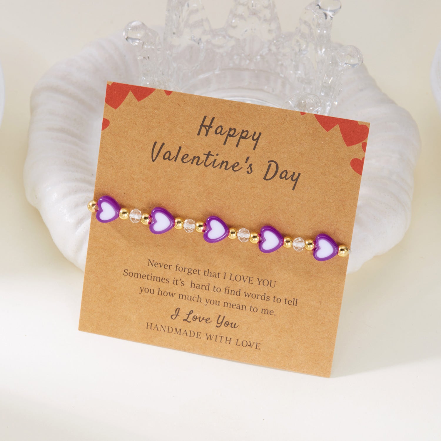 Wholesale Soft Ceramic Valentine' s Day Multi Color Love Bracelet