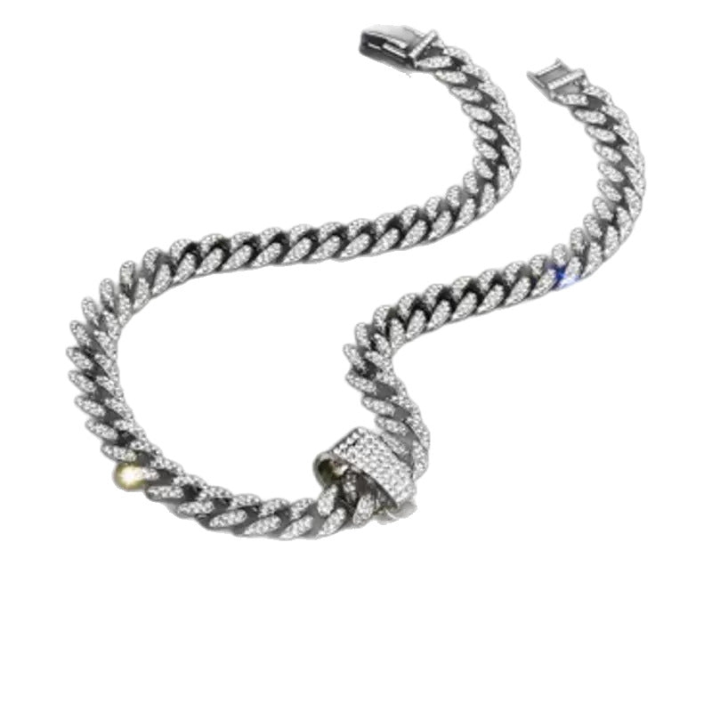 Wholesale Oil drop necklace accessories men' s hip hop chain