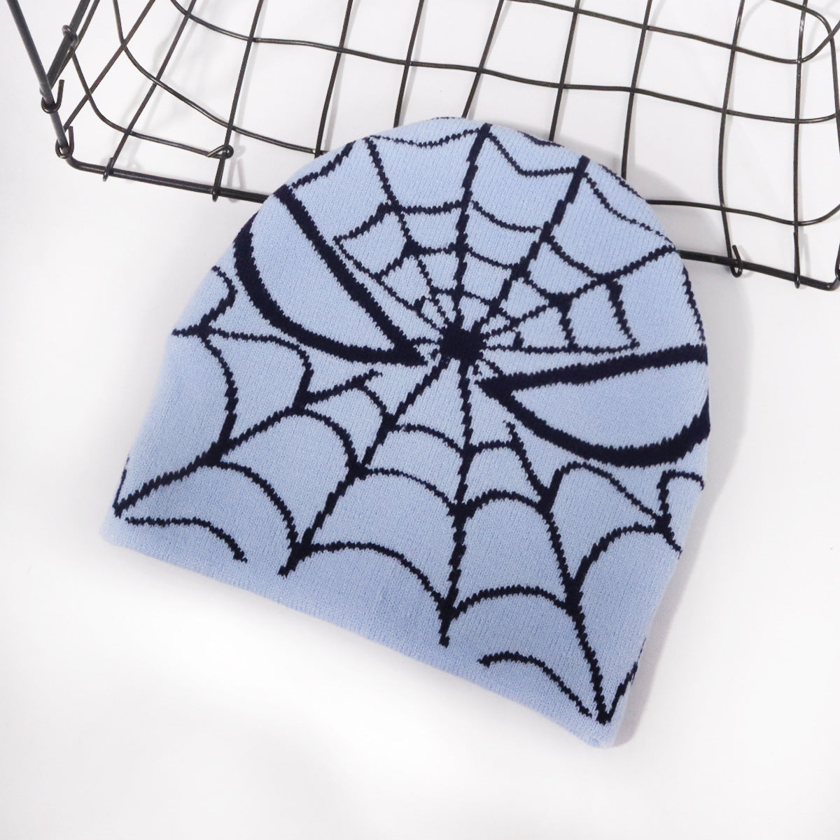 WholesaleHot Sale Jacquard Halloween Spider Web Beanie