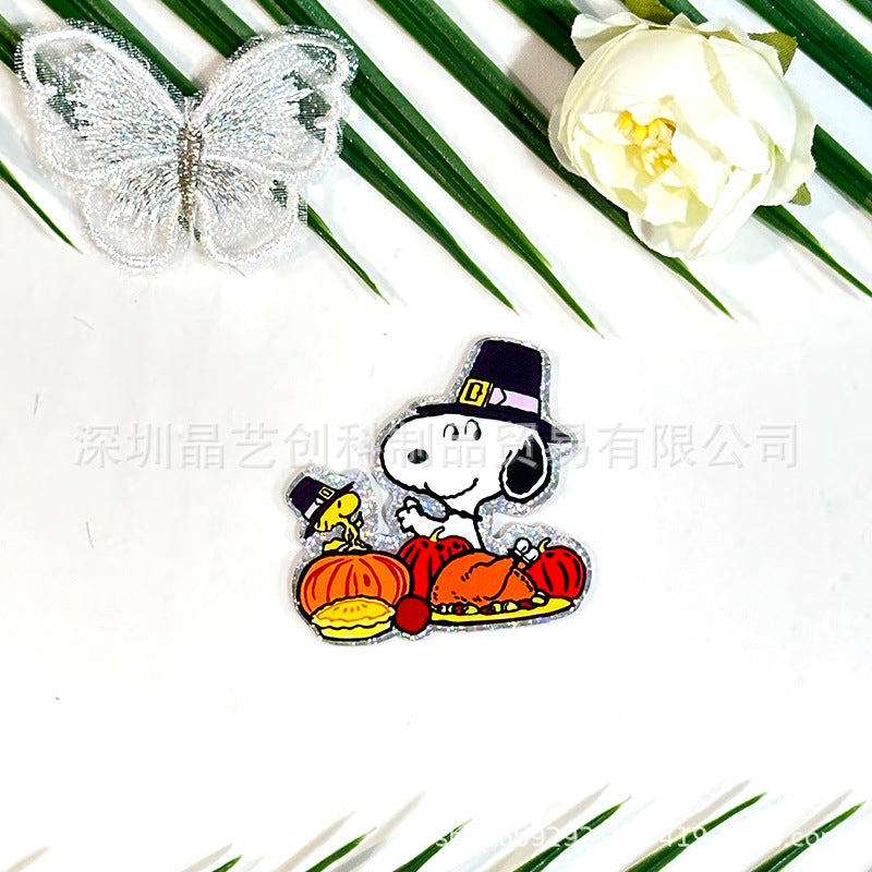 Wholesale 10pcs Halloween acrylic DIY accessories
