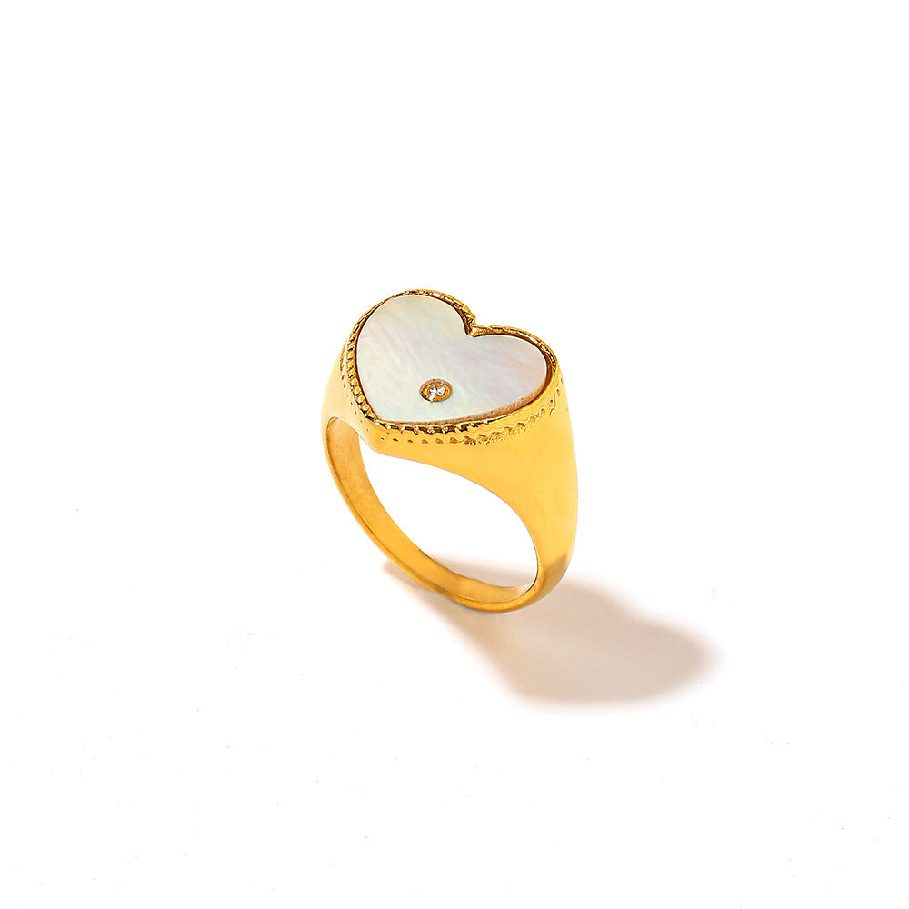 Wholesale Steel Stainless Steel Ring Vintage Round Irregular Rings