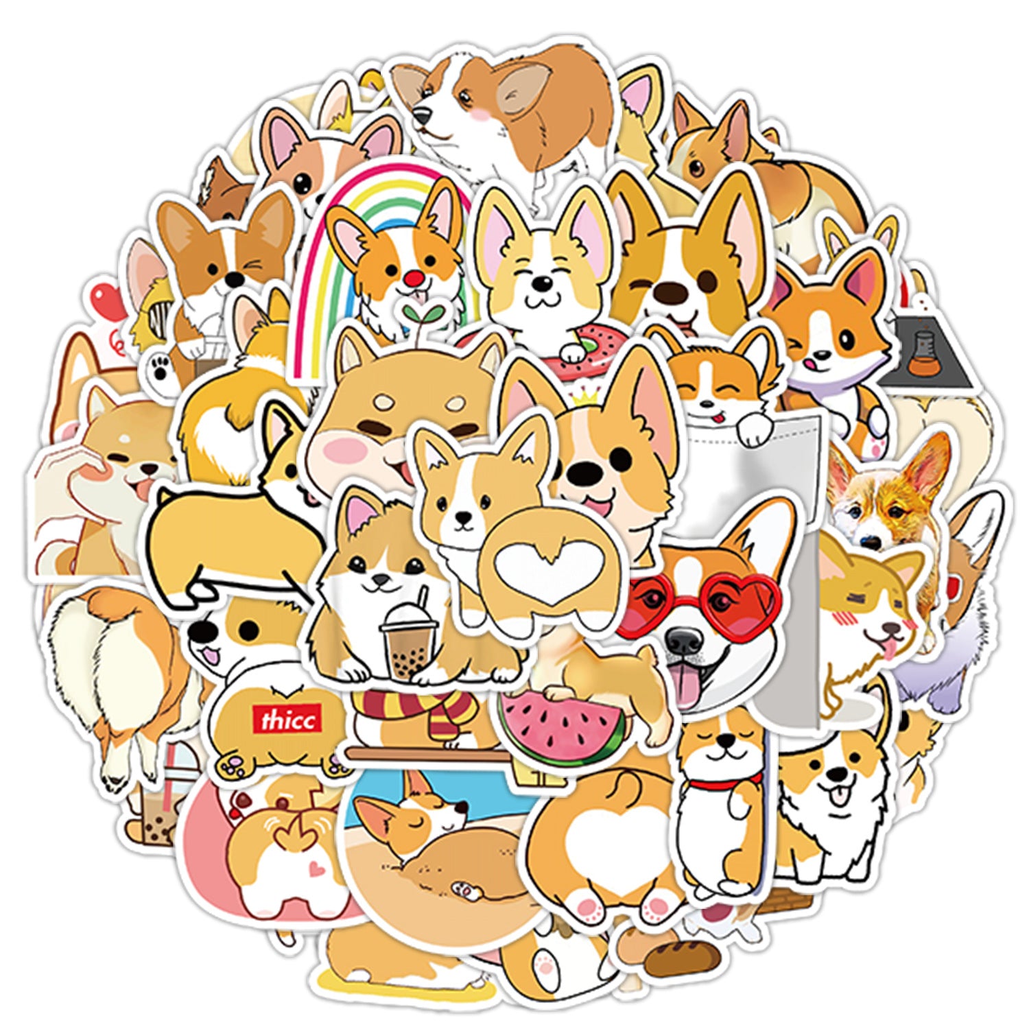 Wholesale 50pcs/pack cute cartoon dog notebook doodle stickers
