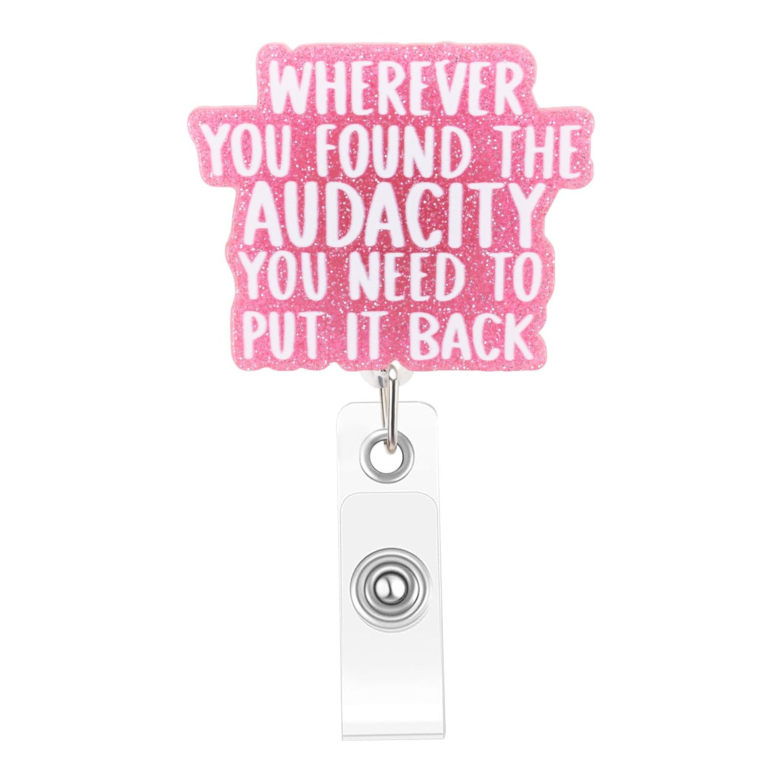 Wholesale Pink medical staff name tag  Badge Reels