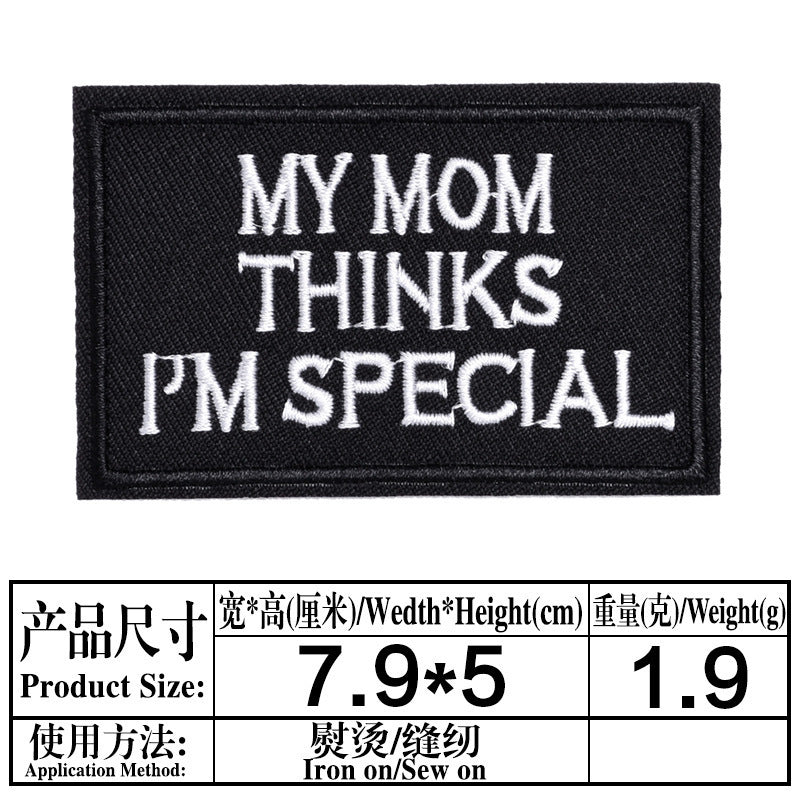 Wholesale Black English Letter Embroidered Patches 20 Pack DIY Clothing Badges For Shoes Hats Fashion Decorative Accessory For Everyday Use