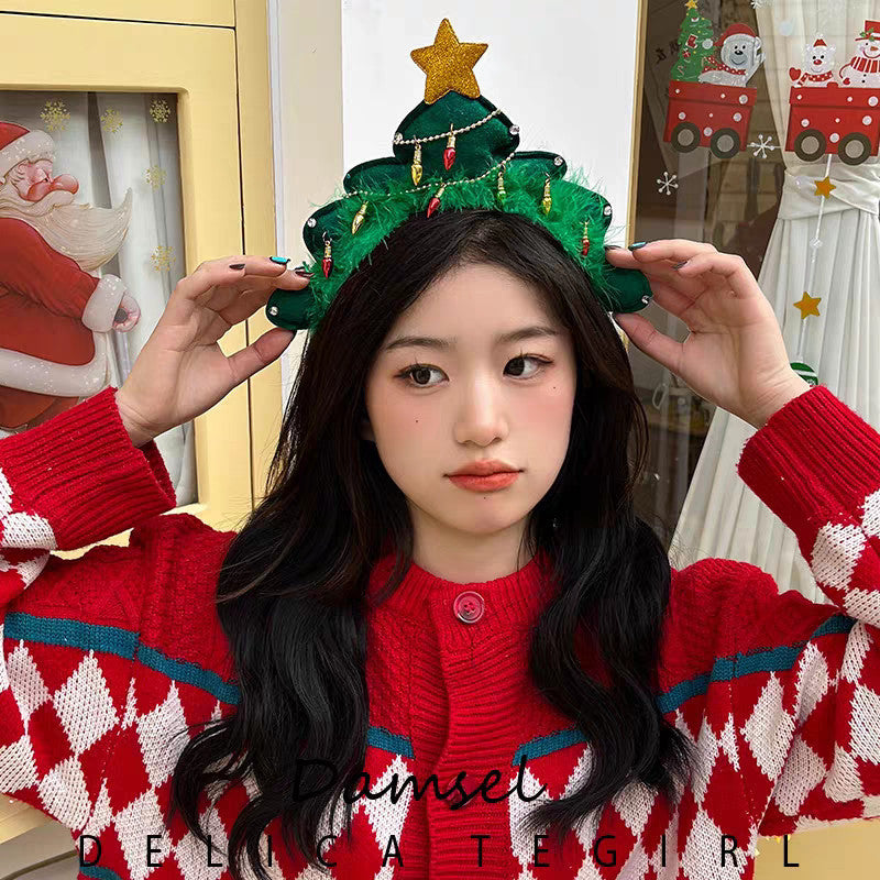 Wholesale Christmas Plush Bow Headband OLY-HD-XHX001