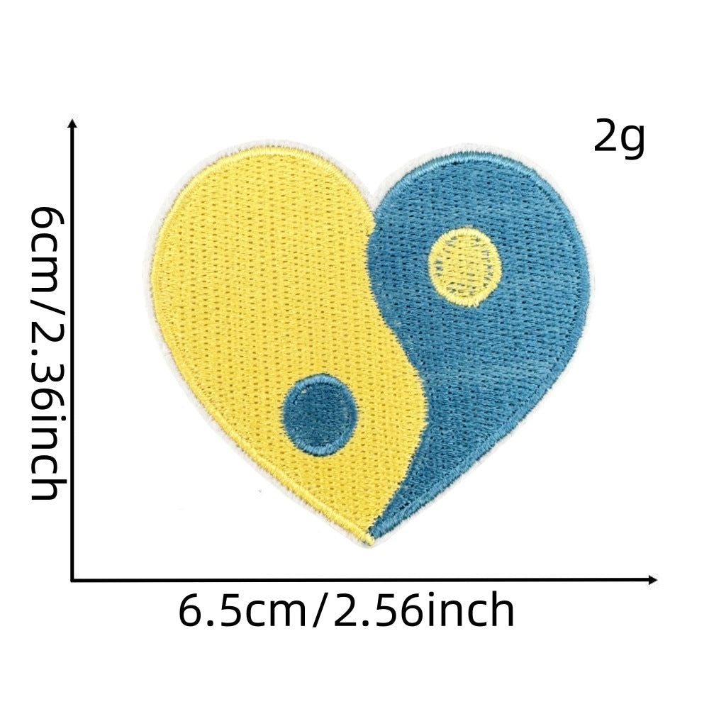 Wholesale Cartoon flower  butterfly  heart embroidery DIY patches