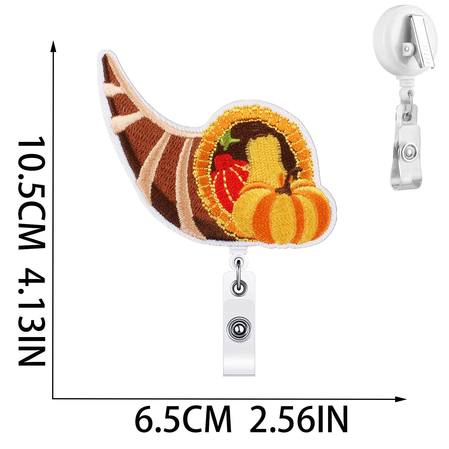 Wholesale Thanksgiving Embroidered Patch Set 15Pcs Pumpkin Hedgehog Maple Leaf Applique With Alligator Clip Polyester Stylish For Clothing