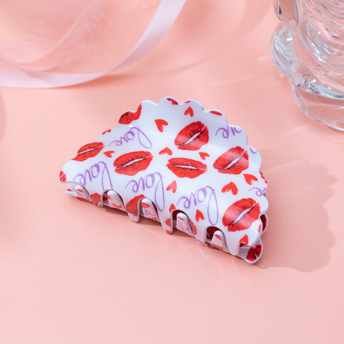 Wholesale Valentine's Day hair accessories party hairpin lip grip back shark clip sweet head accessories