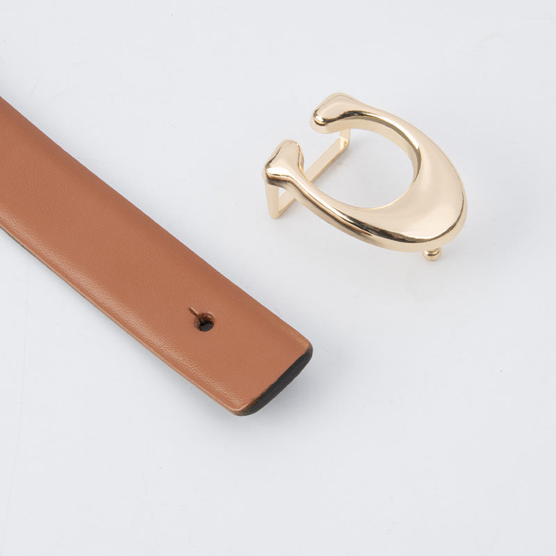 Wholesale Letter C Buckle Genuine Leather Belt