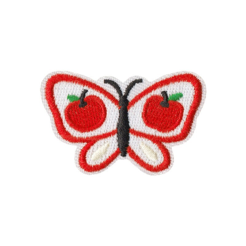 Wholesale Polyester Cotton Embroidered Cherry Patch Set Iron On Sew On Decorative Accent For ets School Uniforms And Bags