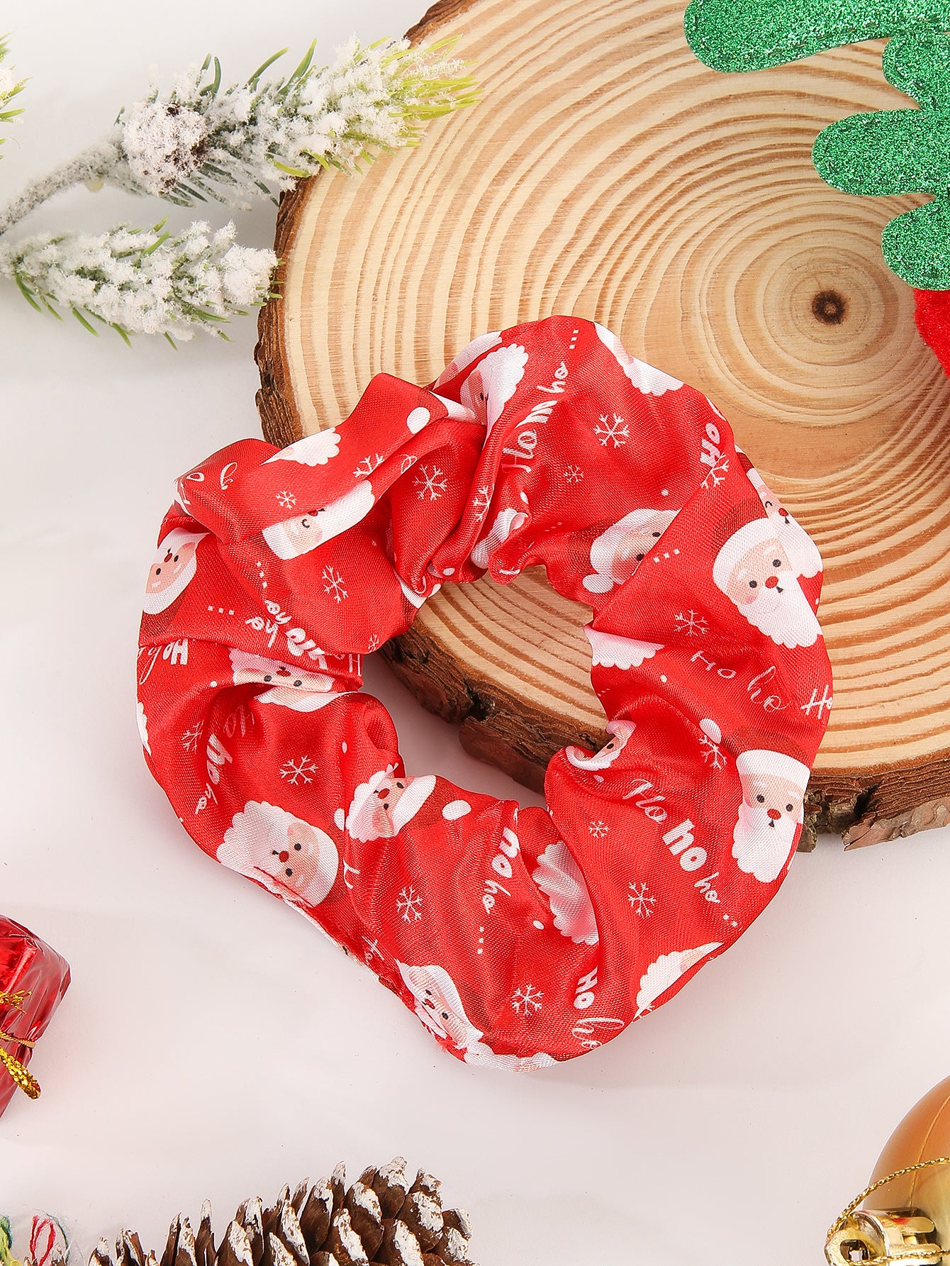 Wholesale Santa Claus Reindeer Christmas Tree Snowflake Snowman Hair Scrunchies