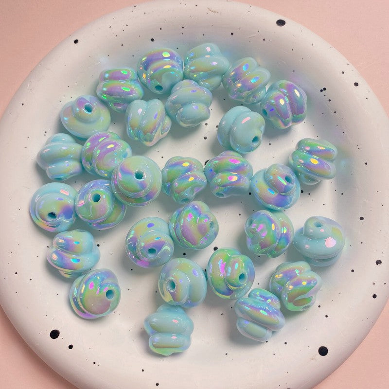 Cuentas de cuerdas colgantes hechas a mano de diy de 10 piezas de crema para el paquete