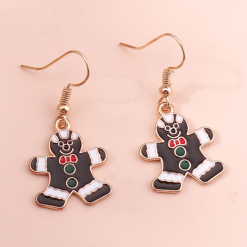 Wholesale Santa Claus Christmas Tree Snowman Snowflake Earrings