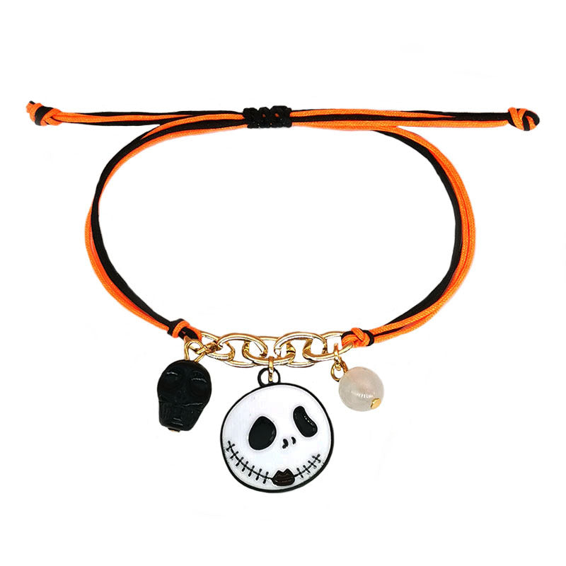 Wholesale 2PCS Halloween Glow Hand Alloy Bracelet
