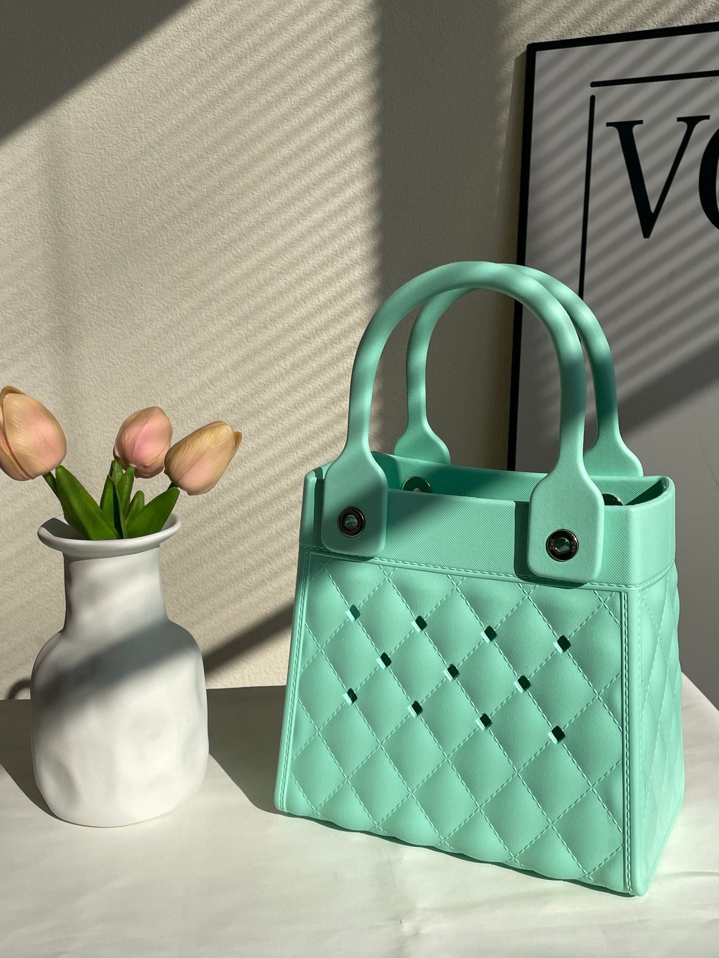 Wholesale EVA Niche Creative Fashion DIY Diamond Grid Handbag